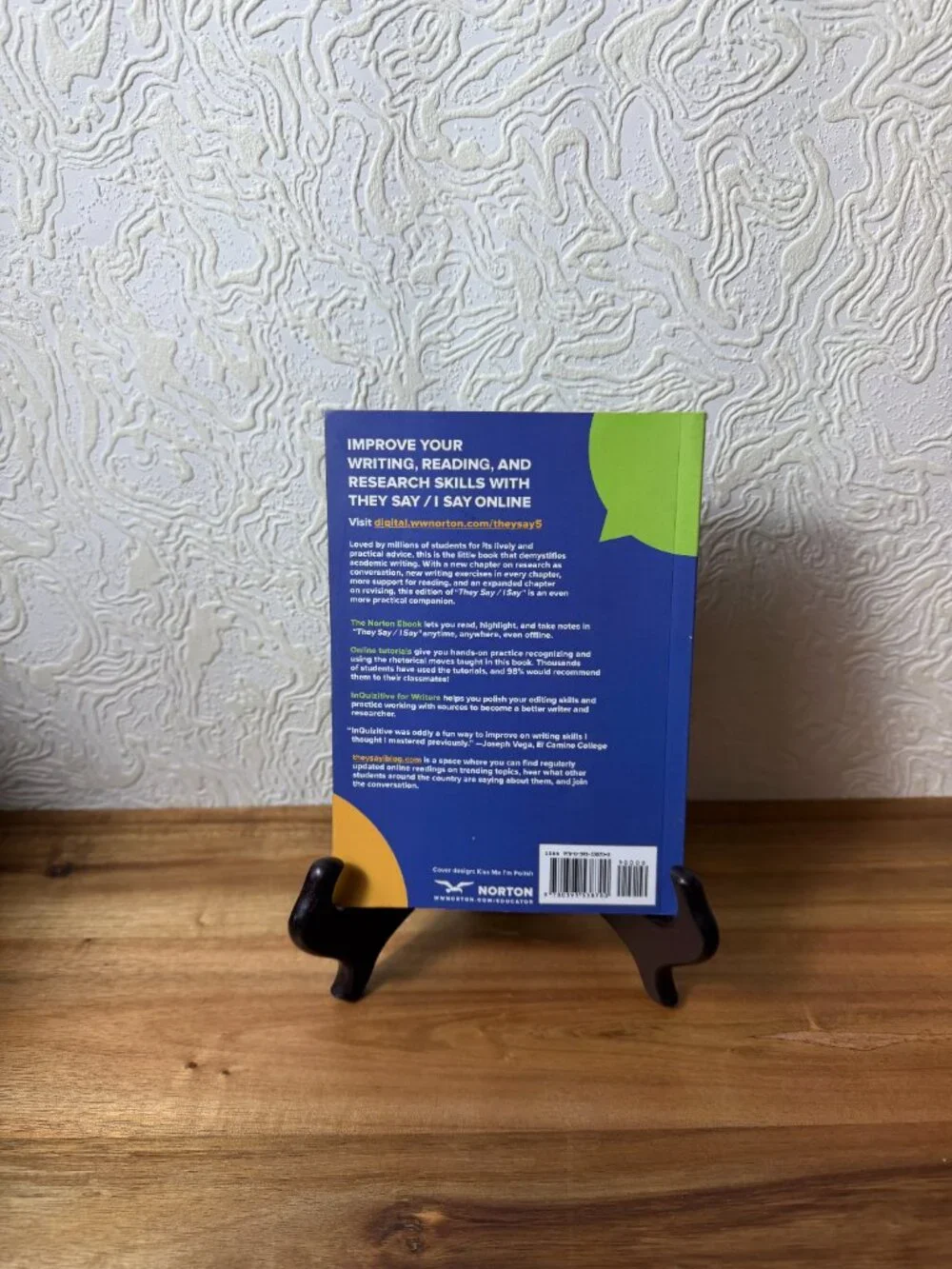 They Say / I Say The Moves That Matter in Academic Writing Paperback 5th Edition